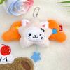 Cartoon  Wings Star Pendant Keychain Cute Doll Plush Pendant Creative Kawaii School Bag Decoration Accessories Gifts