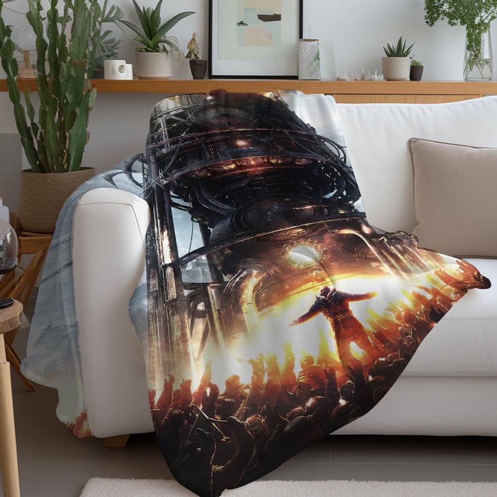 Game F-Frostpunk-k Blanket Warm And Soft Suitable For Bedroom Living Room Sofa Bed Office Travel Camping