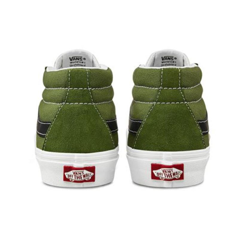 Vans Sk8 Mid Low Top Skate Shoes Unisex Dark Green Vans VN0A3WM3WZ6