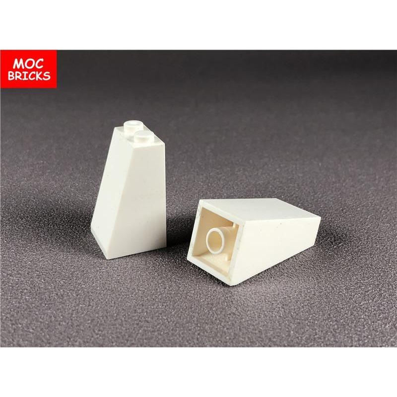 10pcs/lot MOC Bricks White Slope 75 2 X 2 X 3 Undetermined Stud Type Fit with 3684 Building Bloks Figure DIY Toys Dolls Gifts