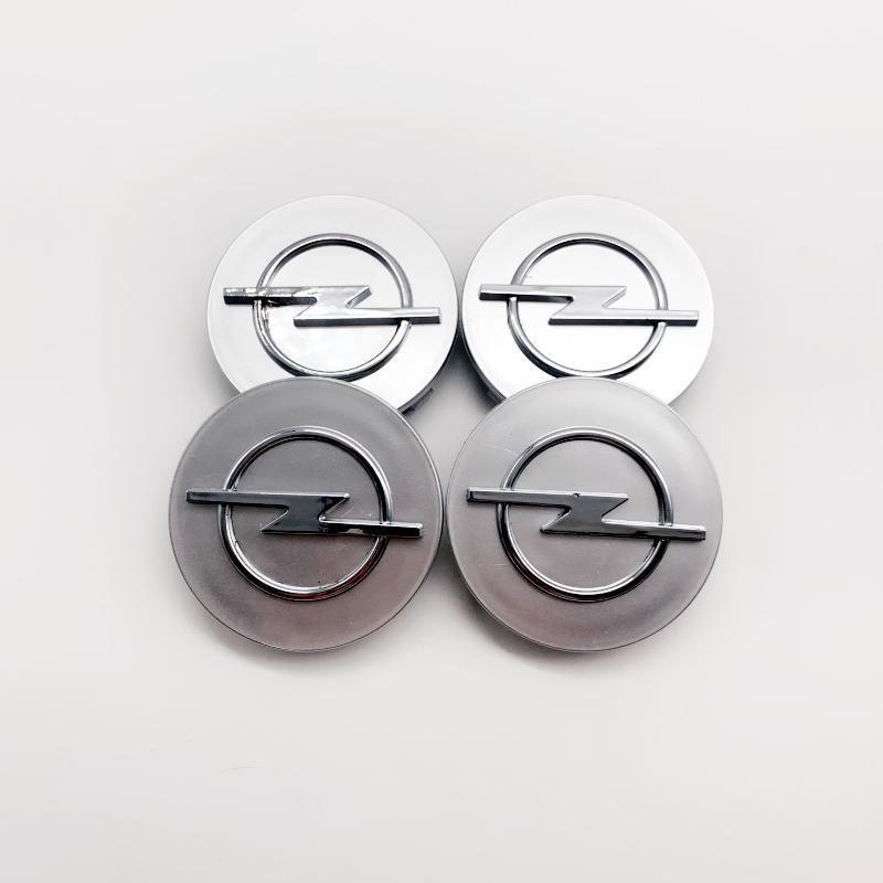 4 pièces 64mm Cache-moyeu de roue de voiture Cache-moyeu central de roue Badge Pour Opel Astra H G J Lnsignia Mokka Zafira Corsa Vectra C D Antara