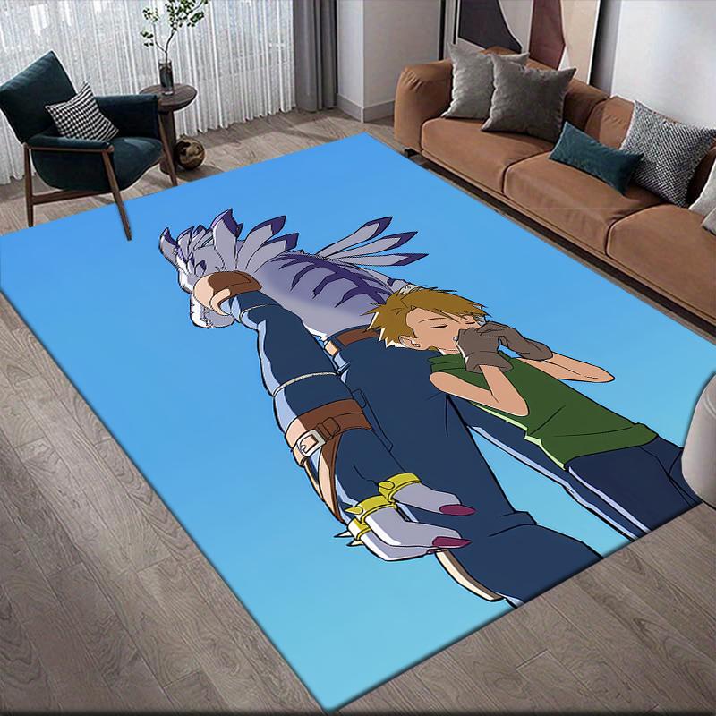 Digimon Main Partner Area Rug, Digimon Fan Cozy Carpet, Ideal Gift.chl