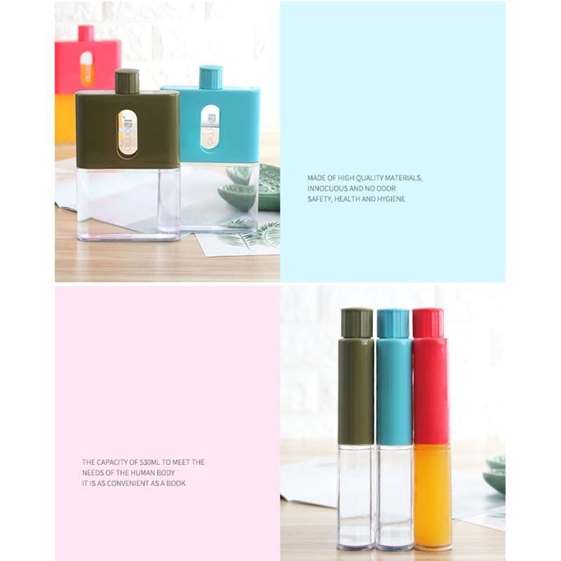 Water Bottle Flat Water Cup Travel Flat Bottle Portable Bottle