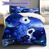 Sans  Pattern Bedding Quilt Set  Home Decoration  Gift (1 * duvet cover + 2 * pillowcase  without core)