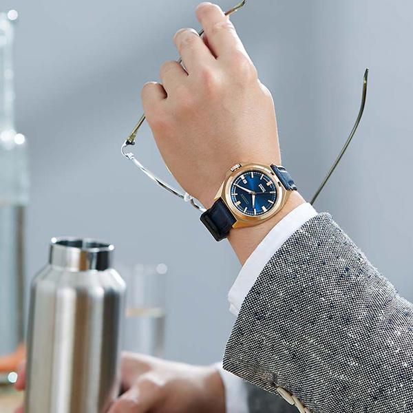 CITIZEN Mechanical Movement Cow Leather Strap Watch Men's Watches Blue Dial NB6012 18L NB6012-18L