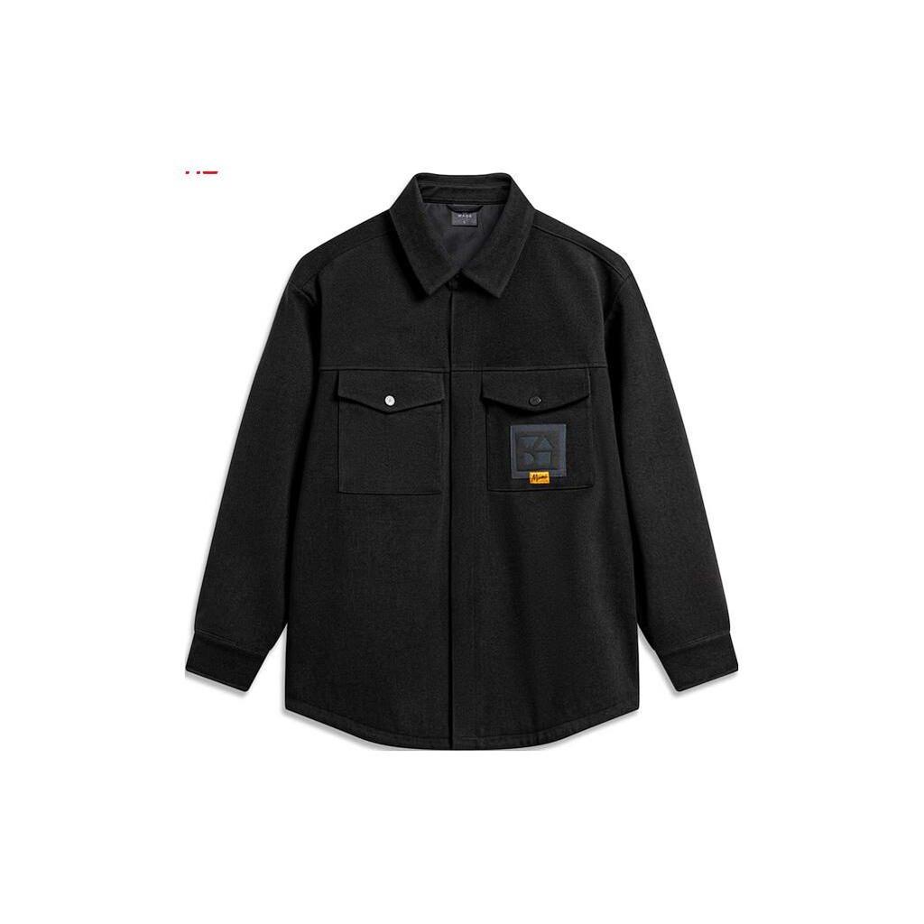 Li Ning Jackets Men's Black Lapel Moderate Other AFDT695-1