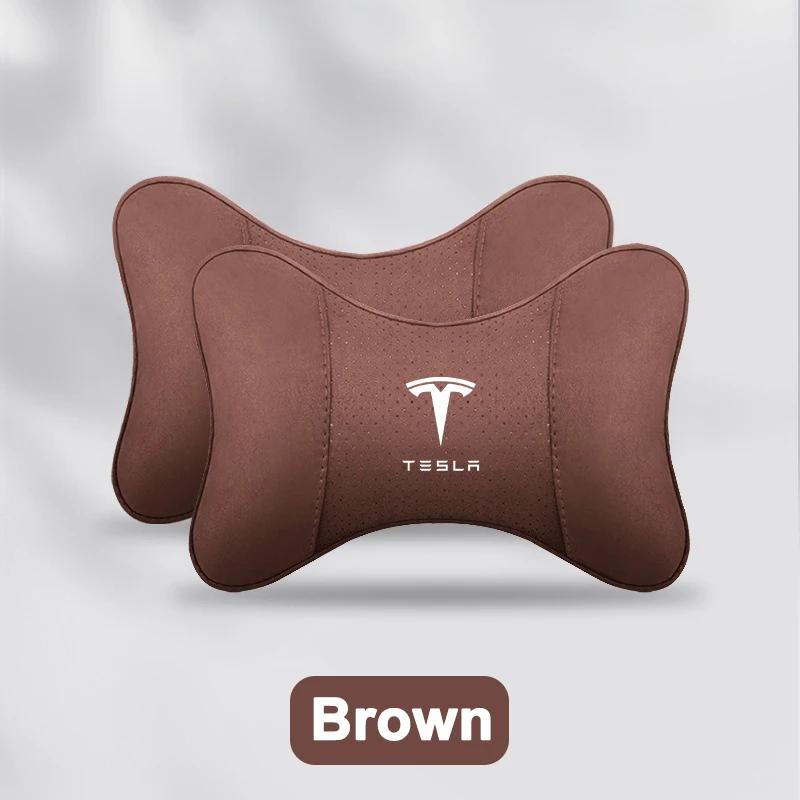 

Car Sticker 2025 Hot For Tesla Model 3 Model S Model Y Roadster Space X New Breathable Car Headrest Neck Support Seat Pillow Pro