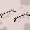 Metal Classic Rectangle Full Rim Stable Durable Spectacle Men's Business Browline Glasses Frame For Prescription Optical Lenses
