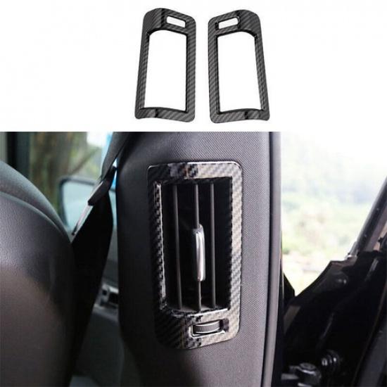For Volvo XC90 2016- Carbon Fiber pattern B Post Air Outlet Vent Cover Trim