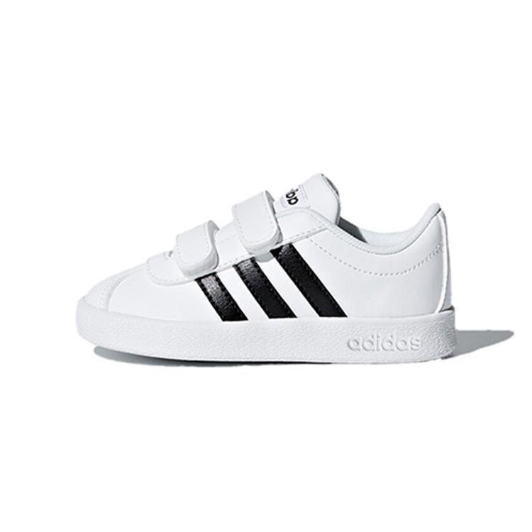 

Adidas VL COURT 2.0 Balance Low top Toddler Shoes White Black Infant And Toddler DB1839 25.5
