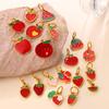 Cross-Border Red Fruit Pendant Series: Apple, Strawberry, Pitaya Shapes - Cute and Versatile Ornament