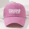 GRANDAD Alphabet Soft-top Baseball Cap for Men and Women Fashionable Outdoor Hat Adjustable