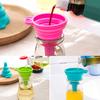 Strumento di erogazione di liquidi per cucina domestica con imbuto a tramoggia retrattile portatile in silicone