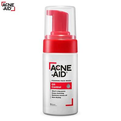ACNE-AID Pianka do mycia twarzy kontrolująca olejek, nie zatyka porów, głęboko oczyszcza, usuwa nadmiar sebum, nie wysusza 100 ml. - Ochrona skóry