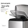 Xuanyong 12L Square Stainless Steel Foot Pedal Trash Can