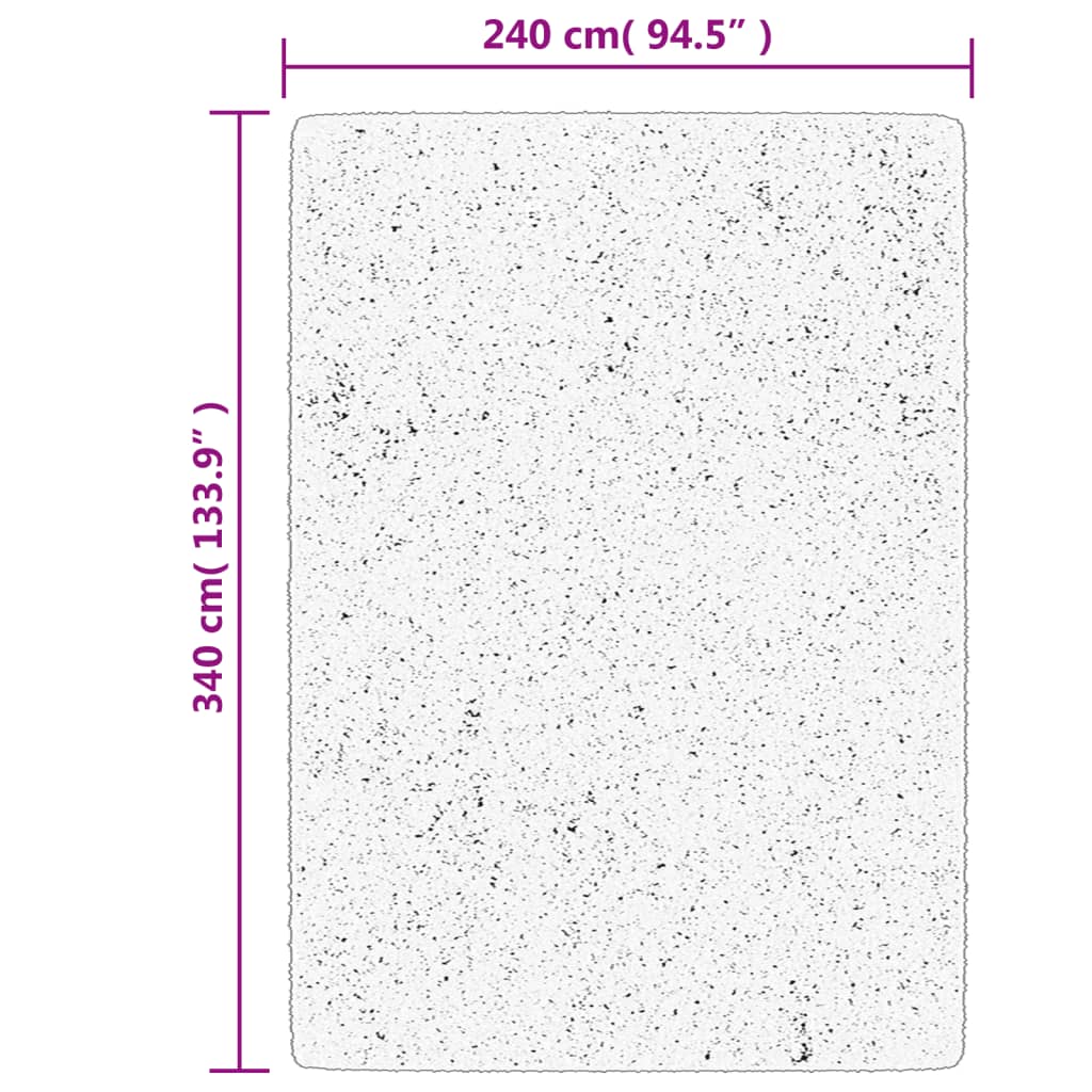 Oviedo Short Pile Rug Anthracite 240 X 340 Cm