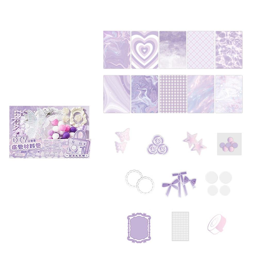 Chinese Style DIY Itabag Insert Material Multicolor Butterfly Pearl Rose DIY Decorative Material Pack Star Balls Bowknots