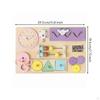 Wooden Busy Board Handson Toddler Wood Sensory Toy Tactile Early Learning Gear Fine Motor