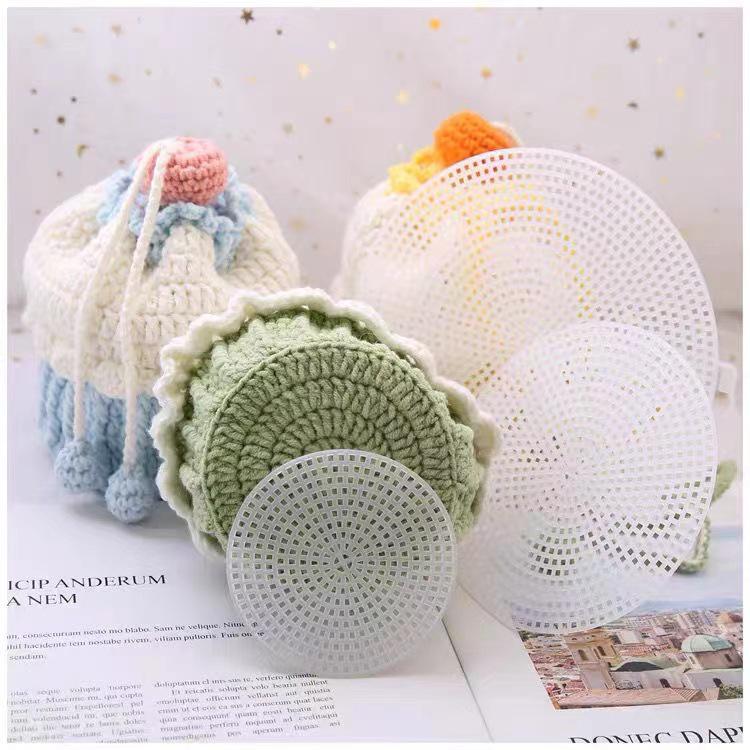 Runder Netz Häkelbeutelboden: Ananasbrötchen Kuchenform für DIY Handarbeiten