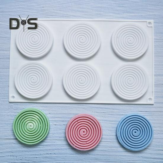 Wiederverwendbare Schokoladenform, weich, nützlich, sechs Schwerkraft-Kuchenform