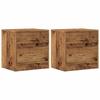 VidaXL Tables de chevet 2 pcs vieux bois 40x30x40 cm bois d'ingénierie, armoire, meubles de chambre à coucher, support de 855925