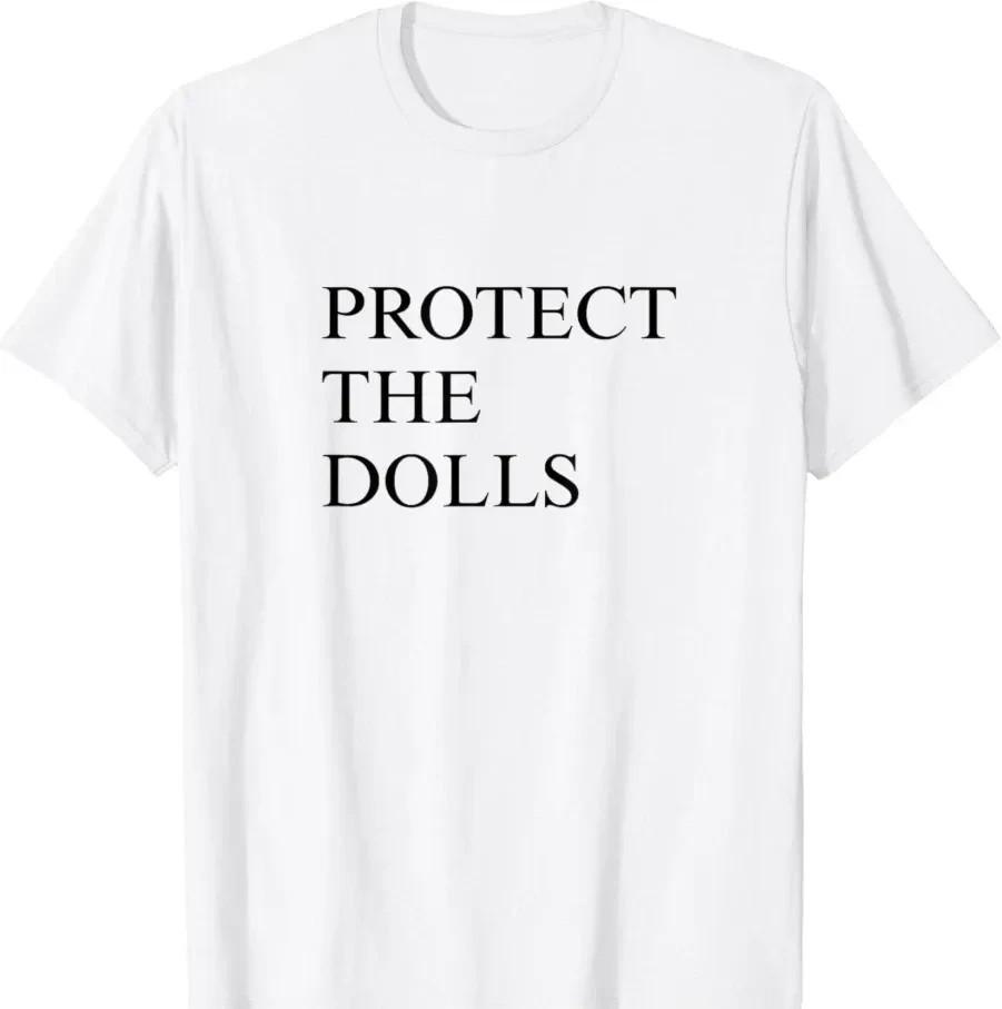 Minimalist Graphic Tee; Protect the Dolls Bratchella Shirt; Unisex Casual Top S разноцветный