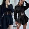 Side Dress Decoration Metal Buckle Waist Belts Women Waistband Coat Decoration Korean Waist Strap