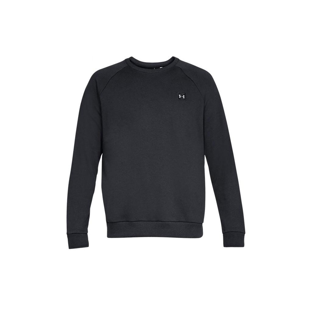 Under Armour Solid Color Crew Neck Pullover Long Sleeve Sweatshirt Men Sweatshirt Gray 1320738-001