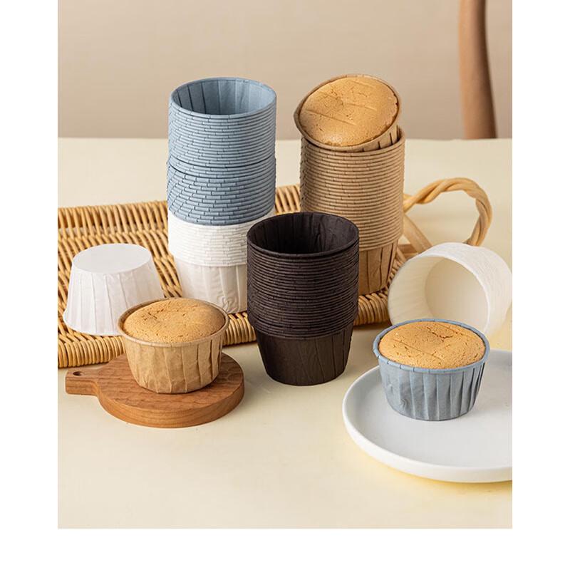 Chongbaosen Rolled Rim Baking Cupcake Liners, 200 Count