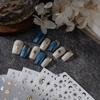 1Pc Bronzing Heart-Shaped Nail Stickers Gold And Silver Laser Butterfly Star Moon Glue Slider Diy Nail Accessories Decoration