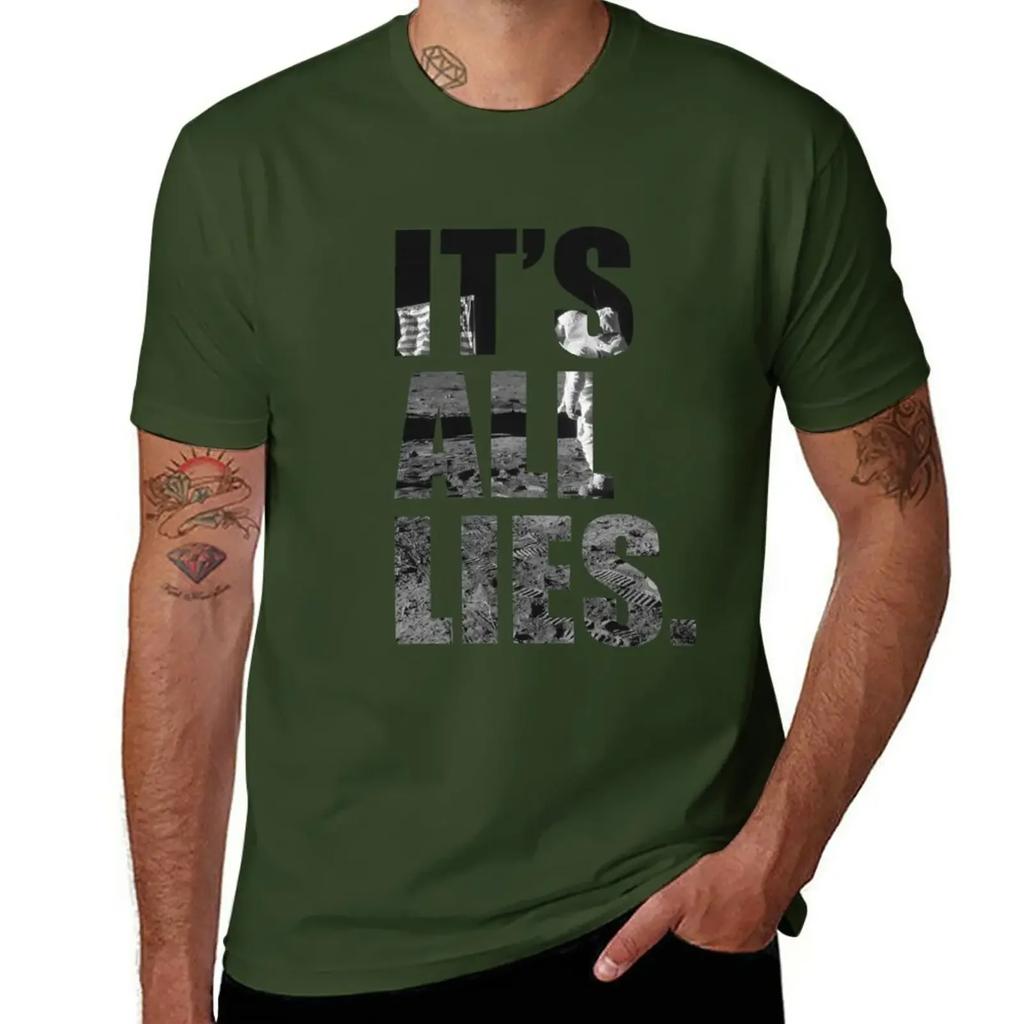 IT'S ALL LIES T-Shirt boys whites customs design your own men t shirt