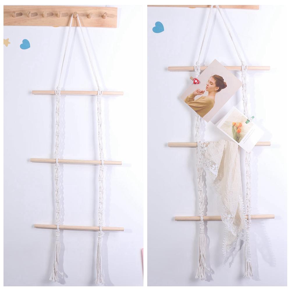 Handmade Decorative Shelf Wall Mounted Storage Rack Wall Art Wall Hanging Pendant Gift