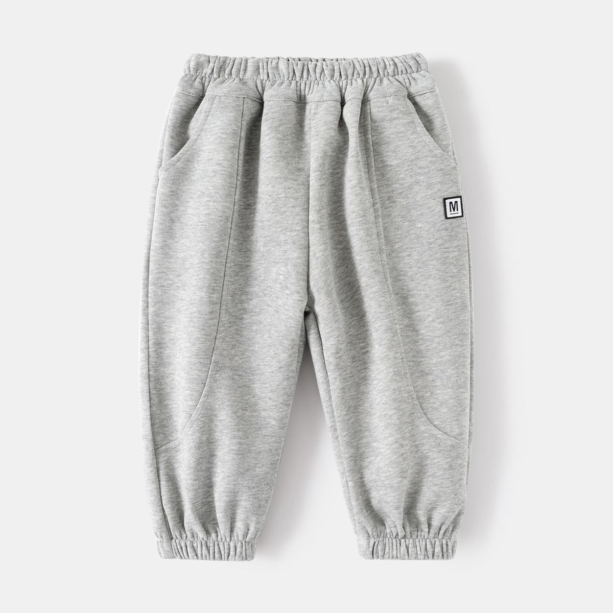 

Boys pants autumn new children s medium and small children s fried street trousers spring sweatpants baby sweatpants 130cm
