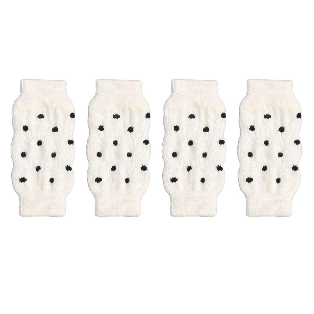 

4Pcs Polka Dot Pet Elbow Protective Sleeve Dirt Repellent Joint Socks Hock Protector Winter S