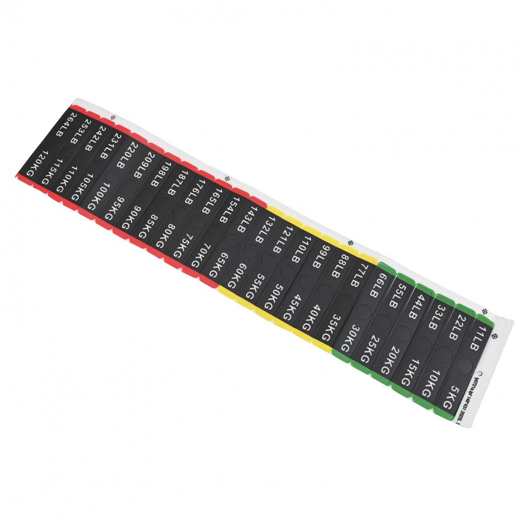Gym Number Stickers for Weights Traceless Removal No Damage to Equipment