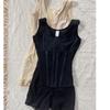 Women's Adjustable Strap Full Body Shaper, Zipper Hourglass Waist Trainer Tummy Control Butt Lifter Shapewear Bodysuit