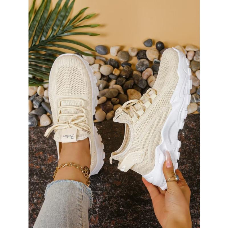 Shoes Women's Summer Women's Shoes Versatile Sports Net Single Shoes Women's Shoes Flying Woven Mesh Fashionable and Breathable