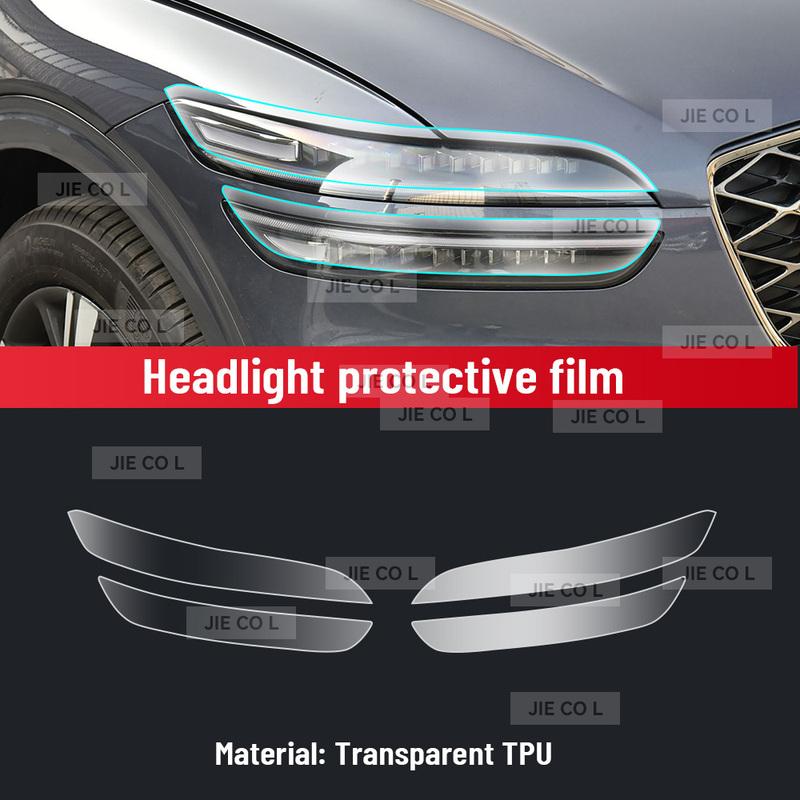 Car Interior Center Console Media Dashboard Navigation TPU Protector Film For Genesis GV70 2025 Car Sticker Accessories
