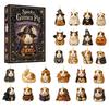 Christmas Tree Decor 24 Days Advent Calendar 2026, 2D Acrylic Reading Cats/Dogs/Forest Animals Ornament Countdown Calendar, Cute Pet Pendants for Xmas