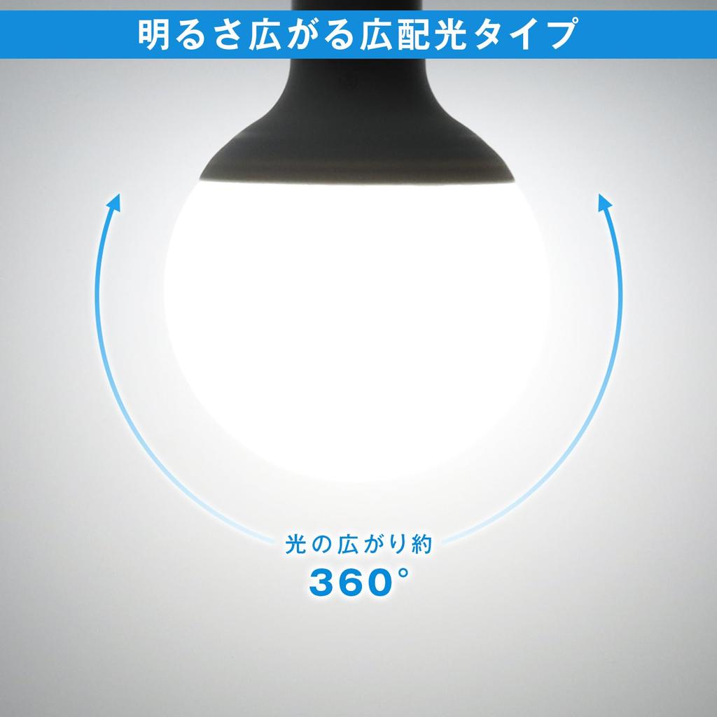 [5-Year Warranty] LED Light Bulb, E26 Base, G95 Ball Shape, 100W Equivalent (11.5W), Daylight White, Energy Saving, High Brightness 1720lm, General