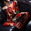 Red Tone Football Team Squad Coach Collage Print Flannel Throw Blanket, Soft Warm Cozy Bed Sofa Cover for Sports Fan