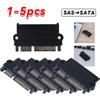 5Gbps SFF 8482 SAS para SATA 180 graus ângulo adaptador conversor cabeça reta
