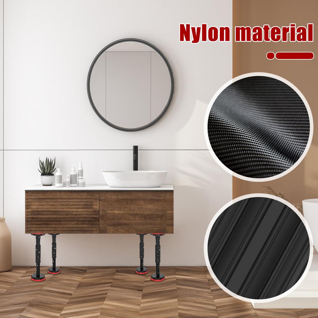 2/4/6Pcs Telescopic Support Rod Nylon Cabinet Adjustable Support Pole 200kg Weight Capacity High Hardness Sink Support Bracket