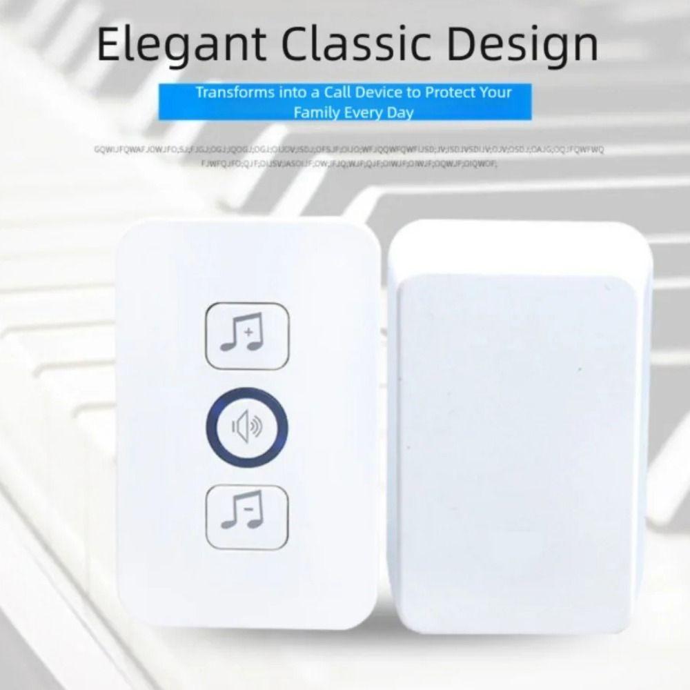 300M Range Wireless Doorbell 60 Chimes Welcome Doorbell Adjustable Volume Smart Doorbell  Apartment