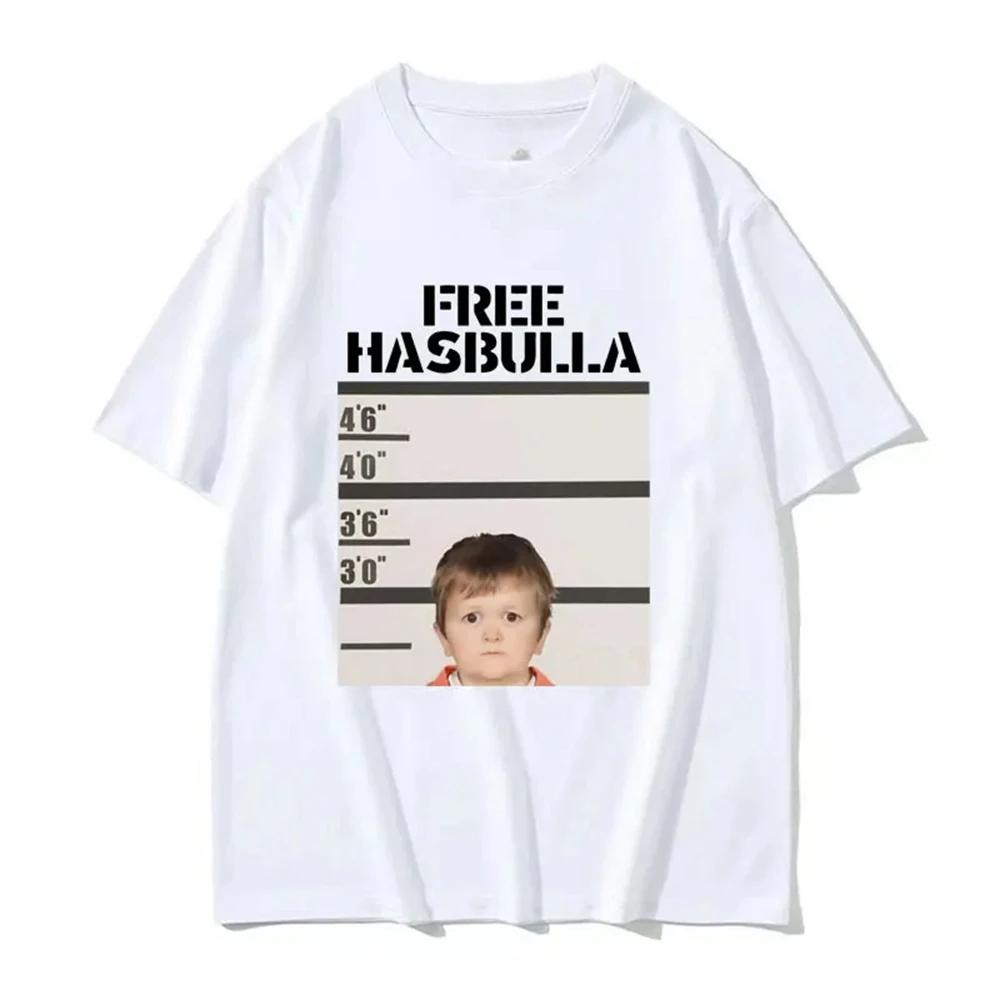 Funny Hasbulla Meme Graphic T Shirt for Men Women Fashion Oversized Tee Shirt WomenShort Sleeve T-shirt Streetwear Y2k Top