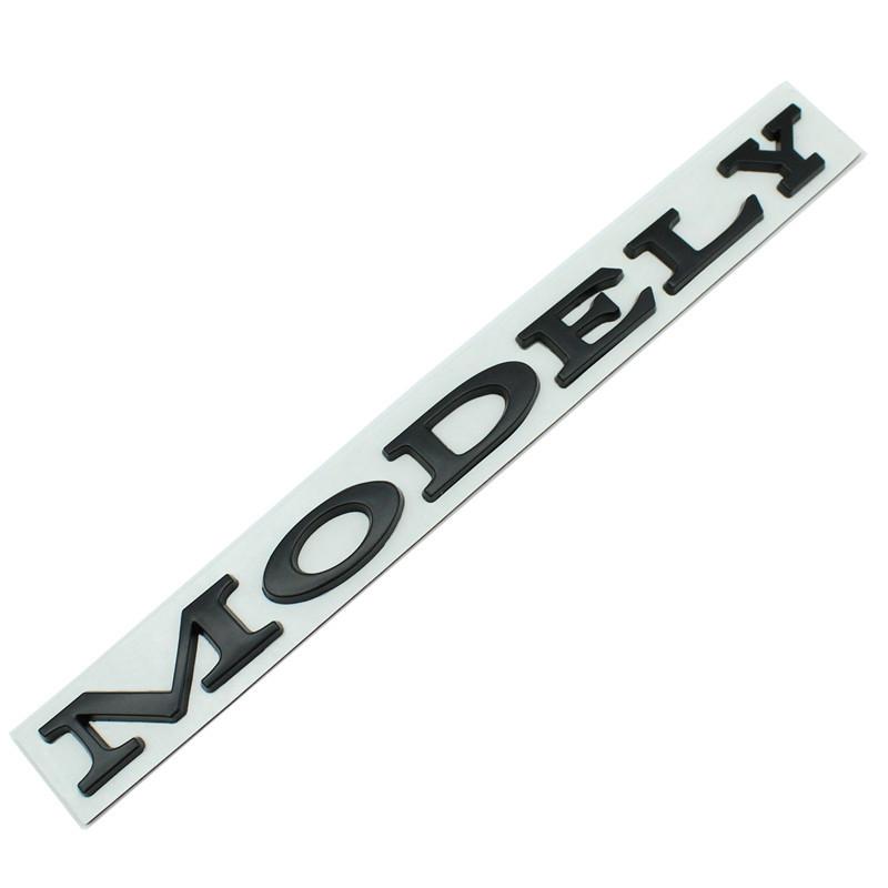 3D ABS Tesla Model 3 XSY DUAL MOTOR Spacex Logo Auto Buchstabe Heckklappe Kofferraum Aufkleber Emblem Abzeichen Aufkleber Aufkleber