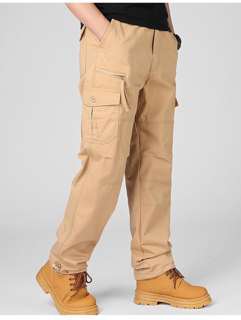 Men's Multi-Pocket Straight Casual Outdoor Pants for Autumn and Winter