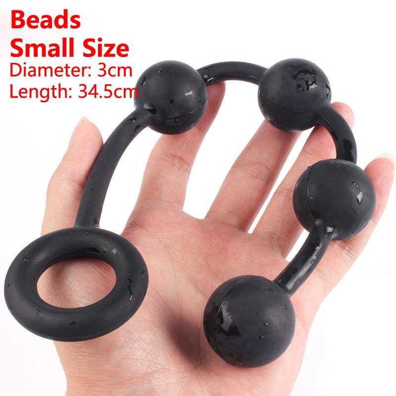 Large Anal Beads Silicone Butt Plug Anal Balls Sex Products For Adults Erotic Toys For Woman Gay Men Anus Dilator Intimate Goods