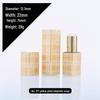 Handmade Leather Texture 3D Printed Magnetic Lipstick Tube - Orange, Red, Green