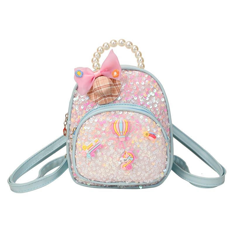 Childrens Cartoon Backpack With Pearl Handle And Butterfly Design For School Use